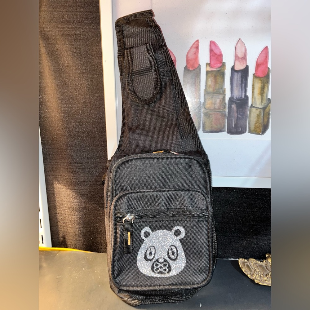 OWNYC Fashionable Silver Bear Family Stash Bag